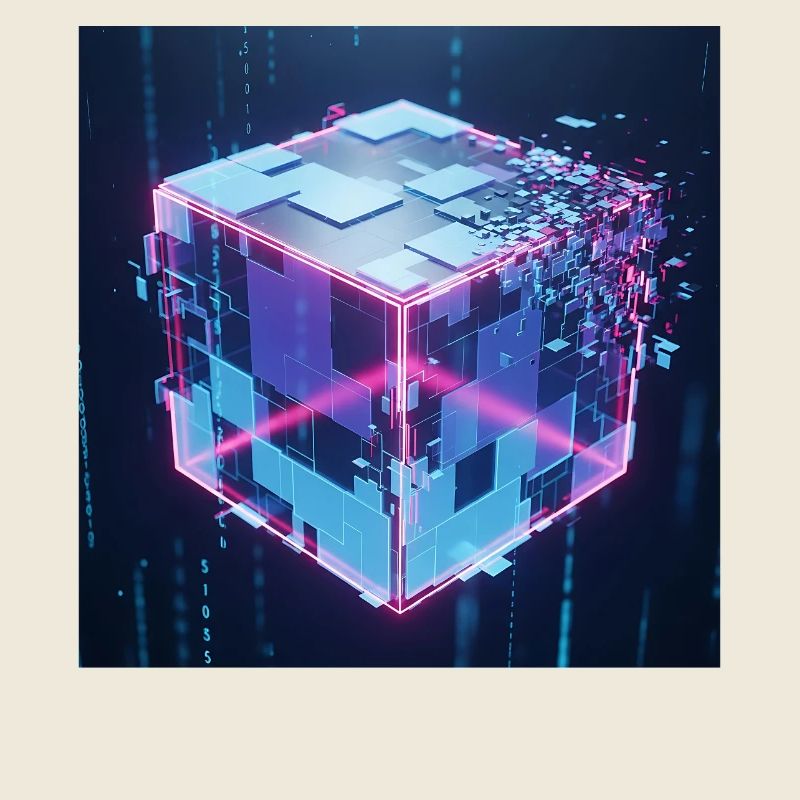 Digitaler Würfel Technologie Digital Cube Tech