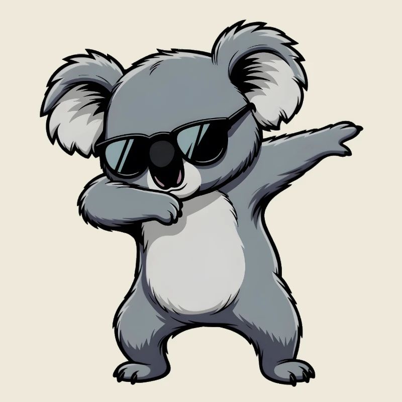 Dabbing Koala