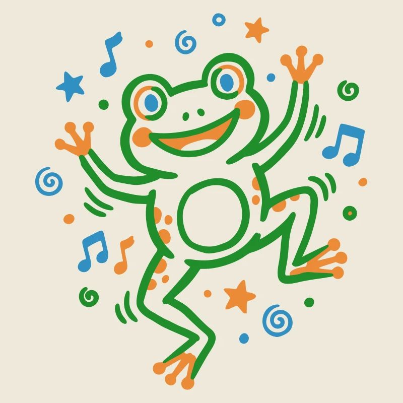 Grenouille dansante avec musique