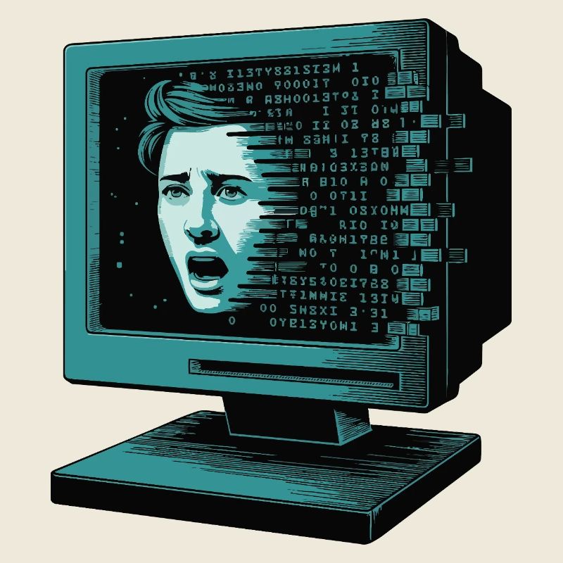 IA rétroglitch Retroglitch Computer Terror