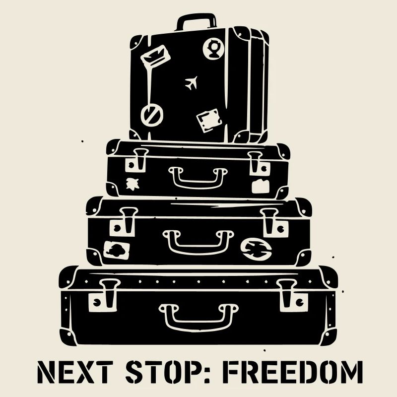 Suitcase Stack Freedom Travel