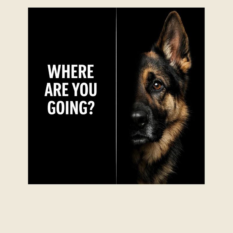 Schäferhund Spruch Where Are You Going Hund