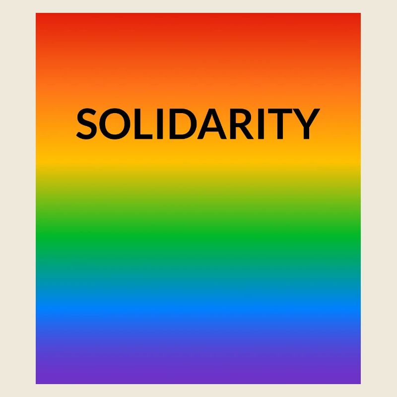 Solidarity Rainbow LGBT Ally Pride allyship
