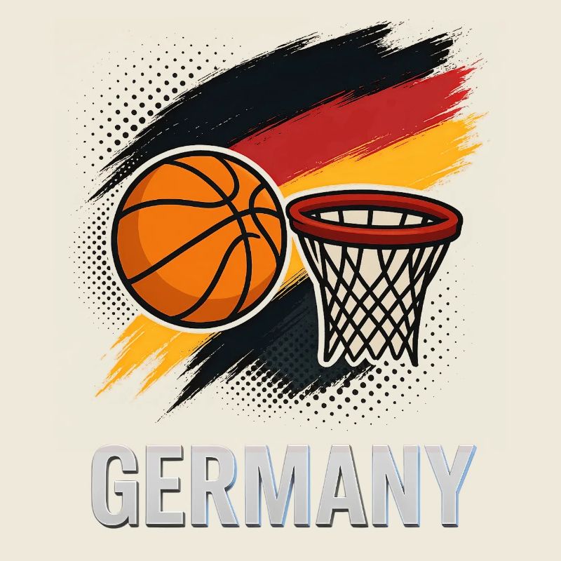 Germany Basketball Flag Style