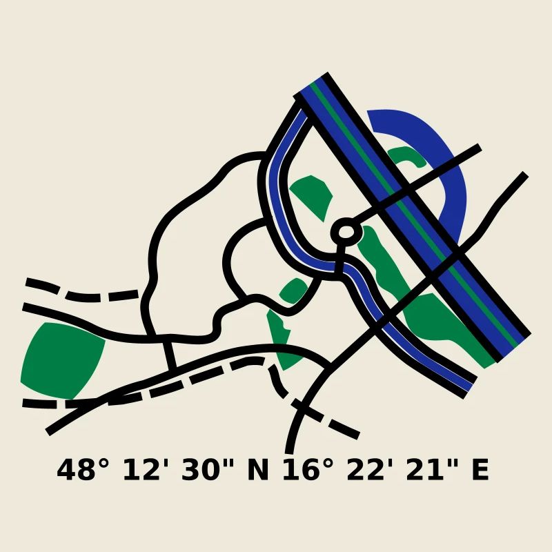 Wien Vienna city map