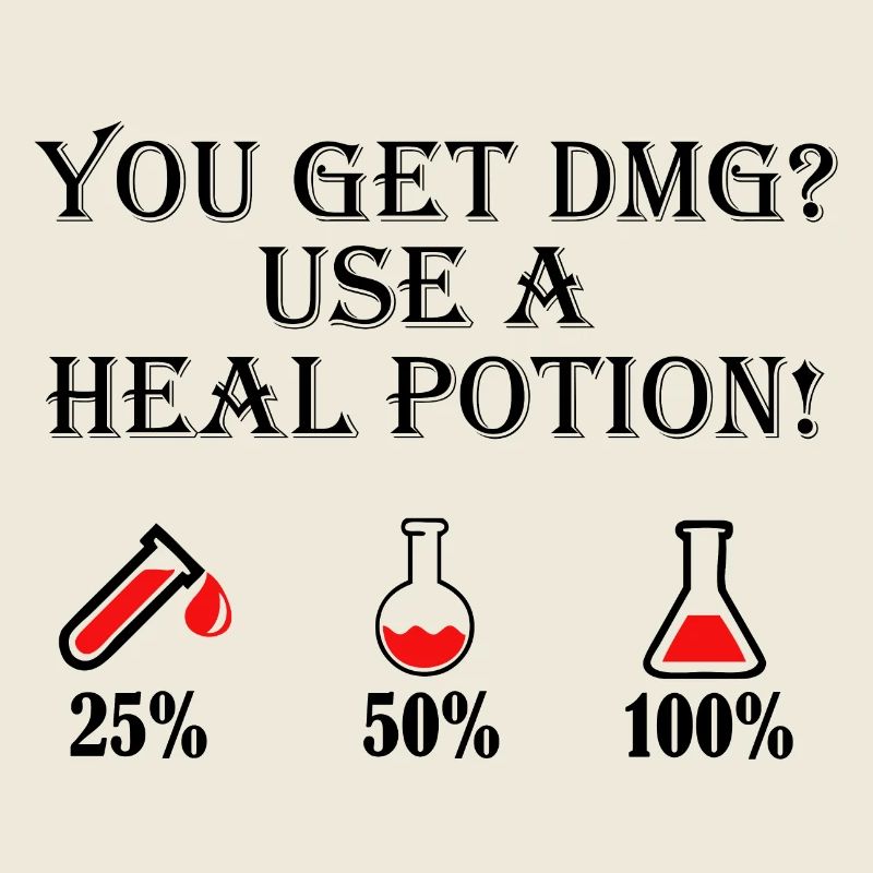 Use a healing potion