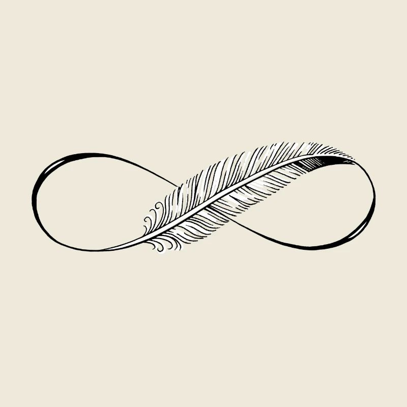 Cute Lines Infinity Feder