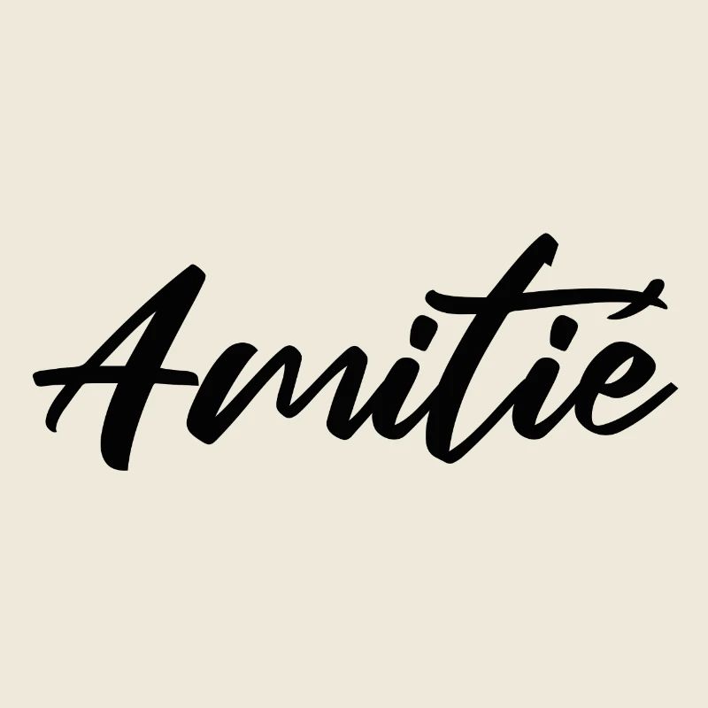 Amitie Script Design pour Vêtements