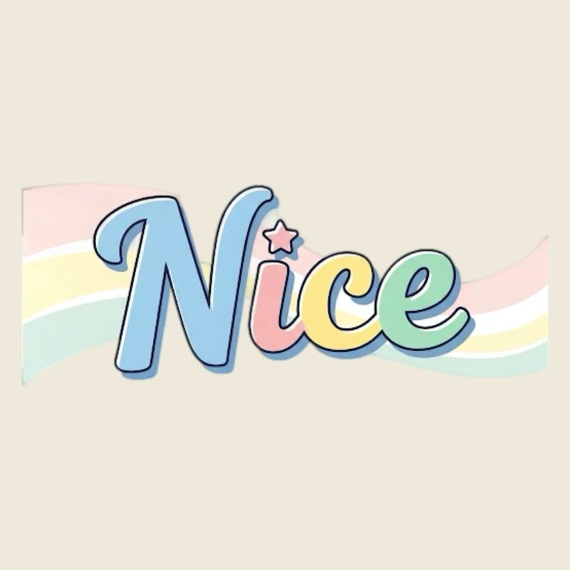Nice style design with rainbow text