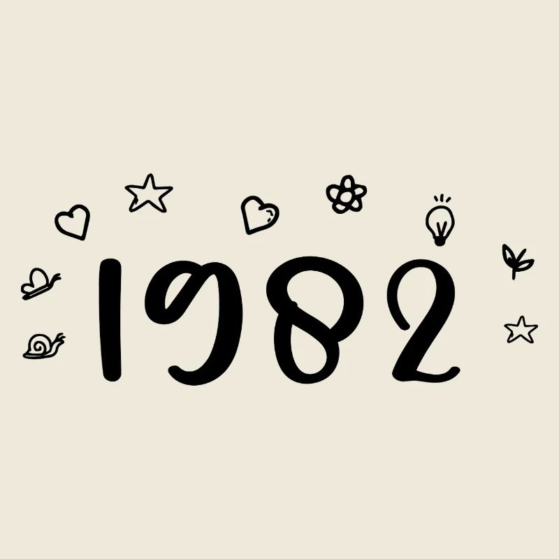1982 Anniversaire 1982 Retro 1982