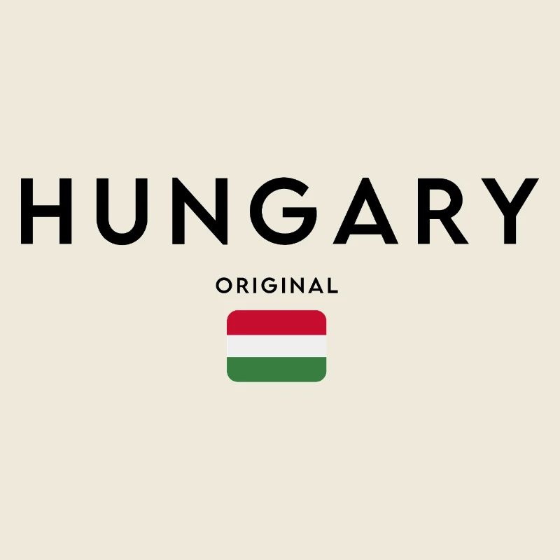 Drapeau hongrois, design minimaliste élégant