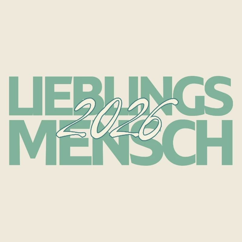 Lieblingsmensch 2026 Mint Script