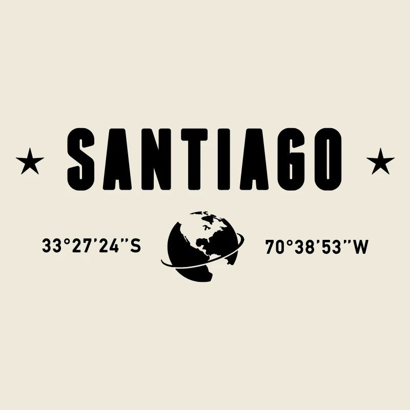 Santiago Chile Coordinates Planet Earth