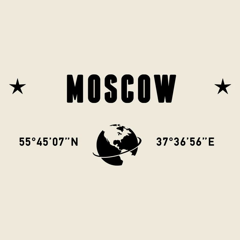 Moscou Russie Coordonnée la planète Terre