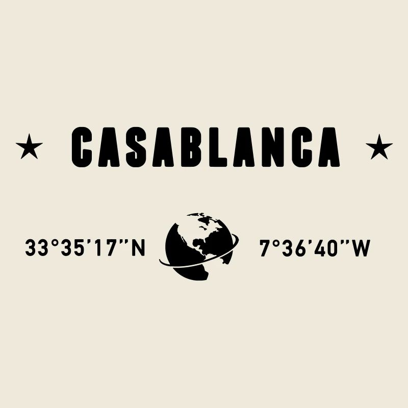 Casablanca Morocco Coordinates Planet Earth