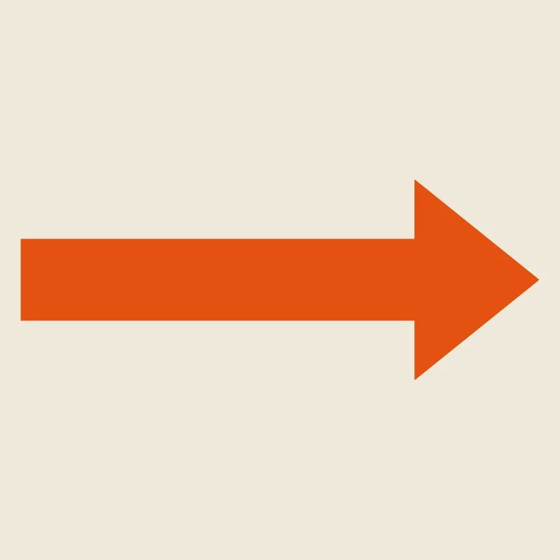 Orange right arrow