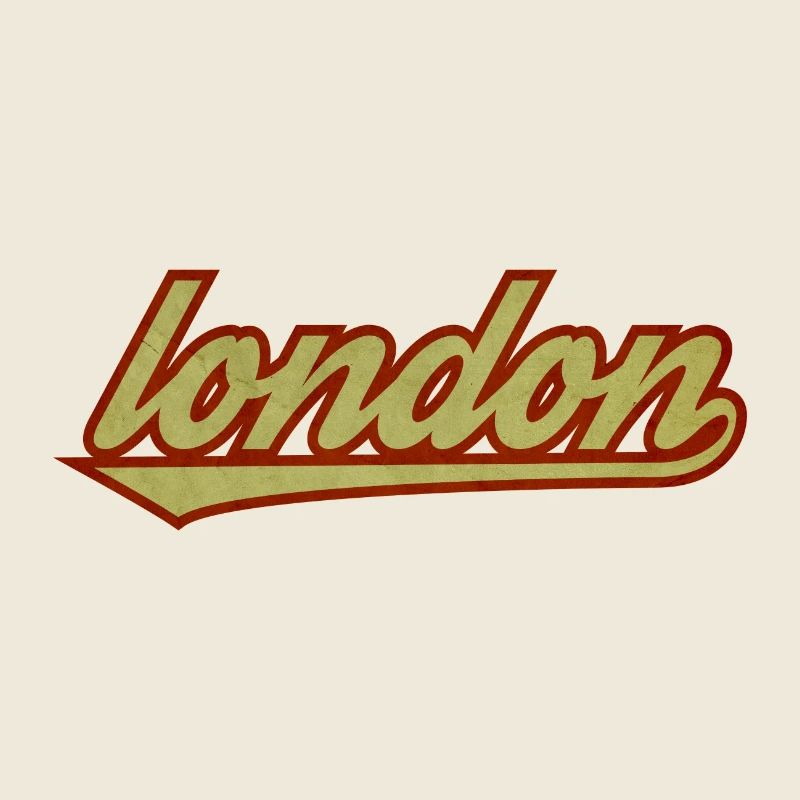 London Retro Script Logo