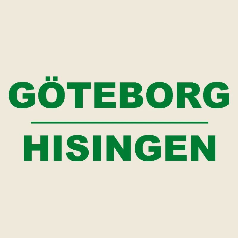 Göteborg Hisingen – Green-black design