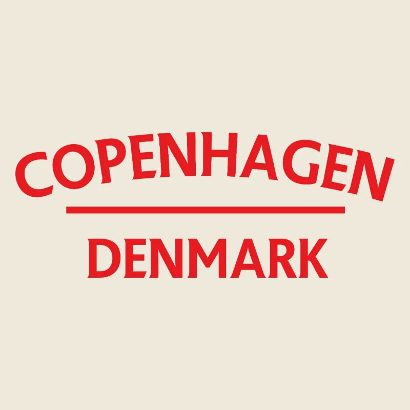 Copenhague – Danemark Textdesign
