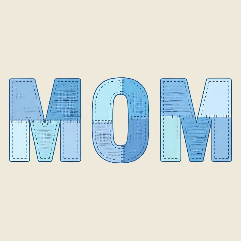 MOM Patchwork Denim Stil