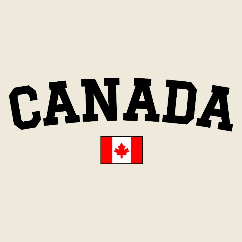 Canada Flag Design Black