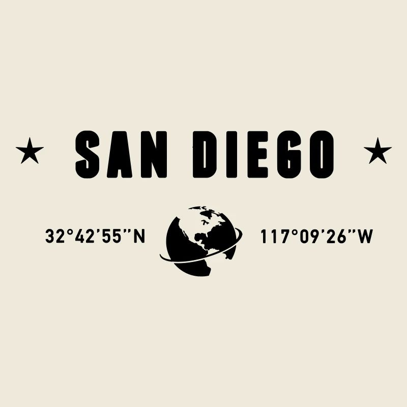 San Diego California Coordinates Earth