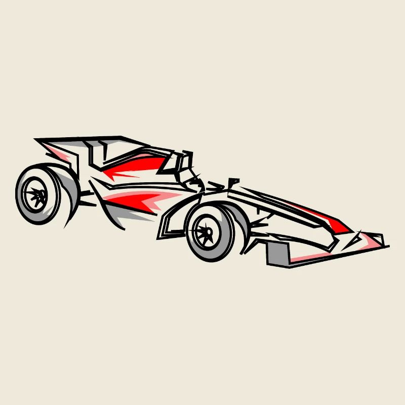 Illustration de voitures de course Conception du sport automobile