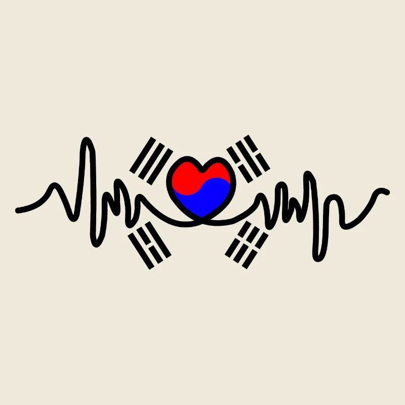 South Korea flag cardio hard stroke