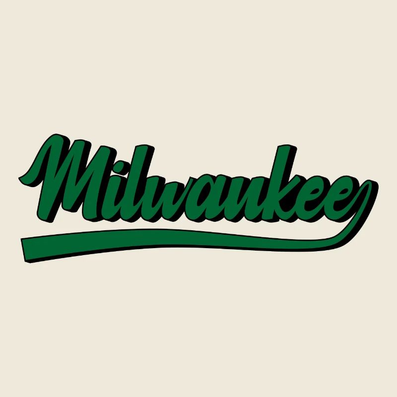 Milwaukee Lettering USA Cities Design