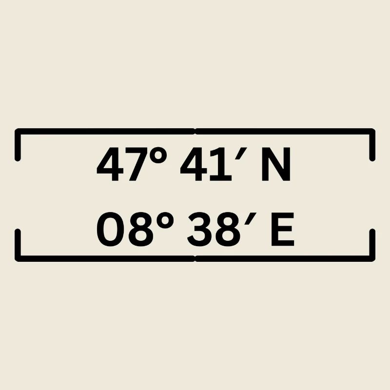 Coordinates Schaffhausen Minimalist
