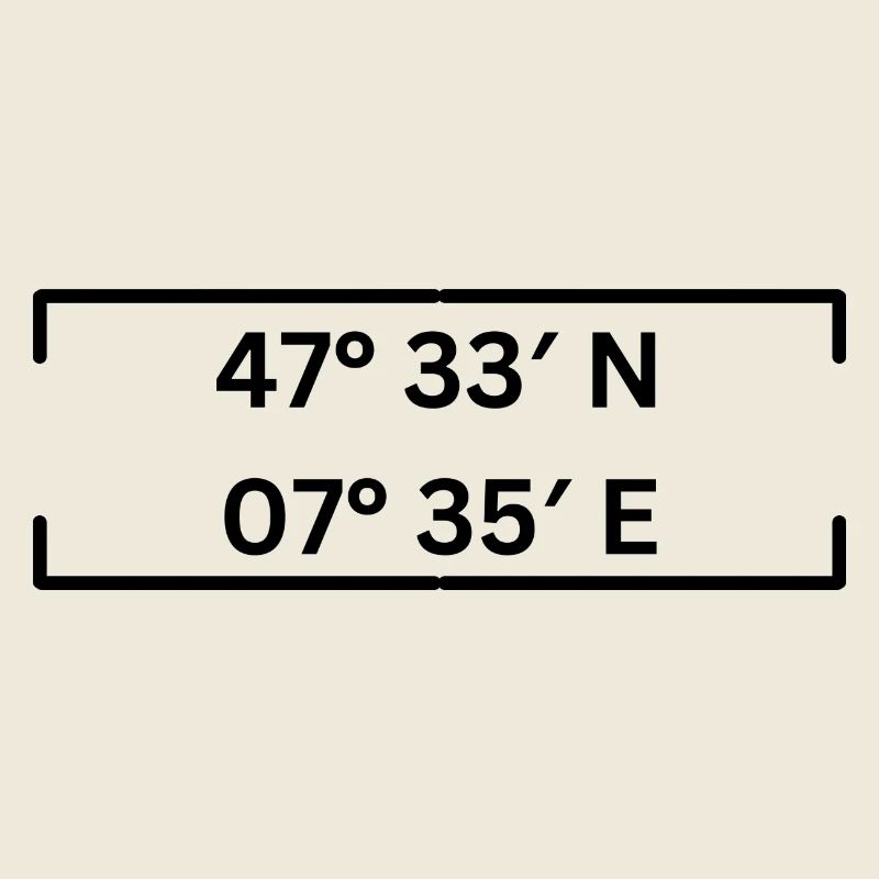 coordinates Basel Minimalist