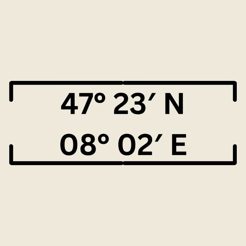 Coordinates Aarau Minimalist