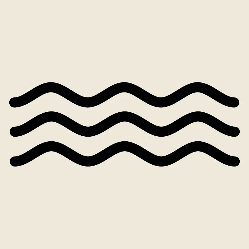 Signe abstrait pour l’eau