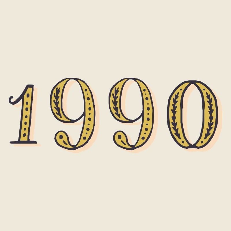 Cadeau d’anniversaire 1990 Vintage 1990 
