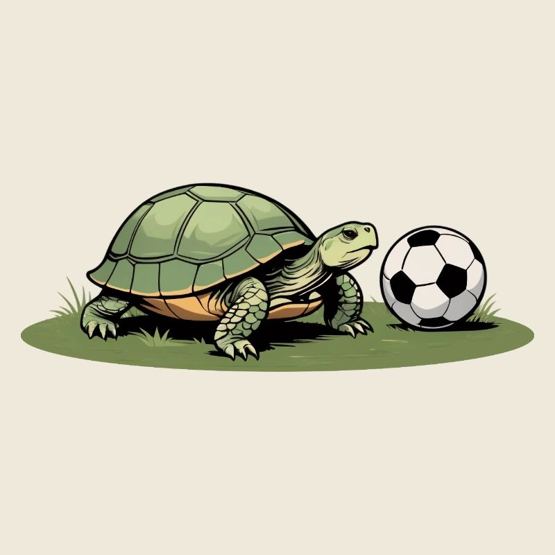Turtle and football