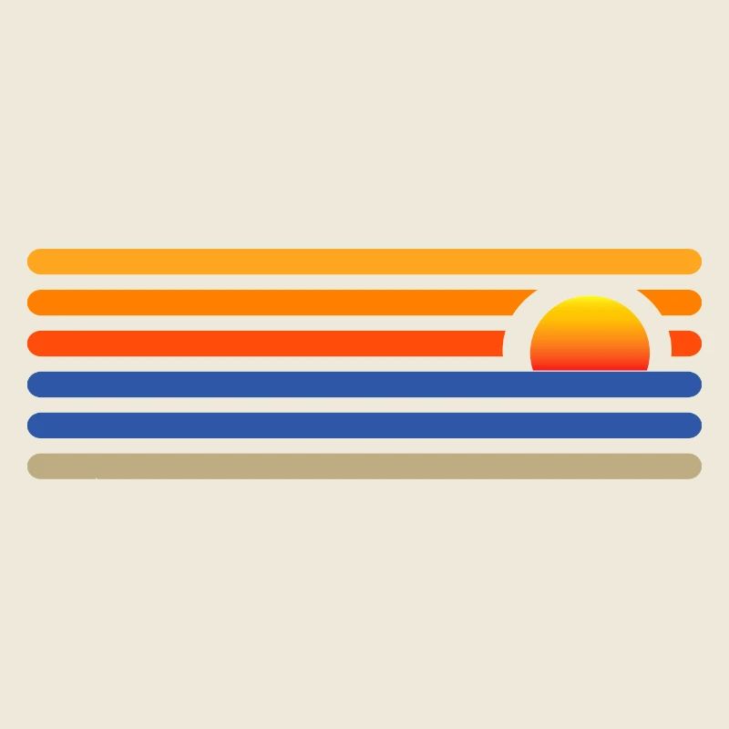 Coucher de soleil sur la plage