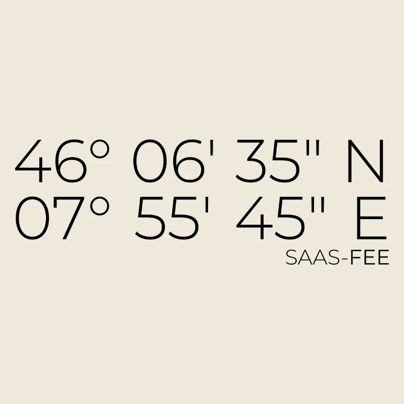 Coordinates Saas-Fee