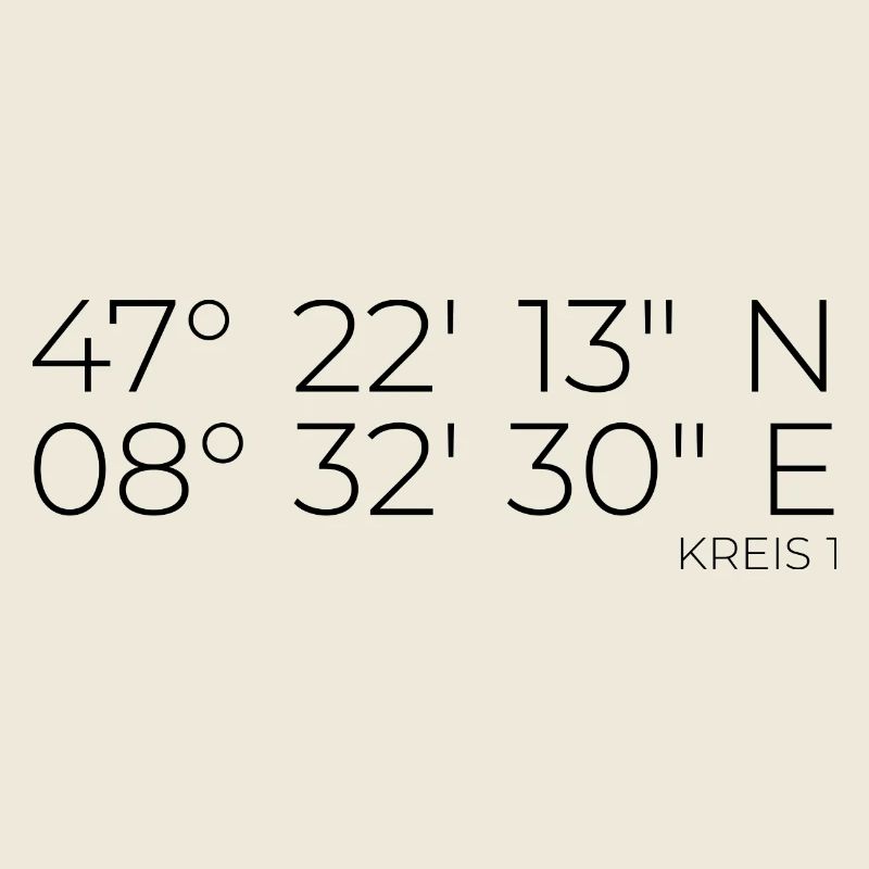 Coordinates District 1 Zurich