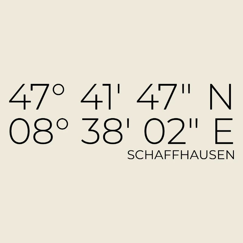 Coordinates Schaffhausen