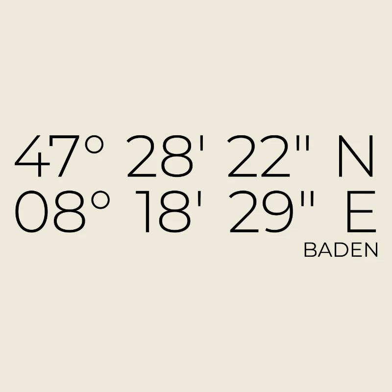 Coordinates Baden Aargau