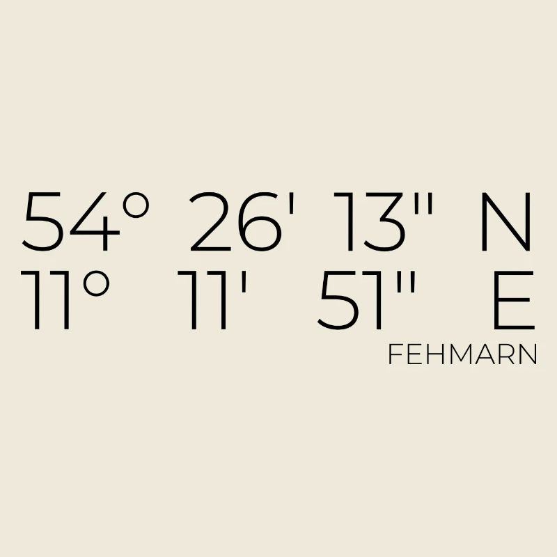 Coordinates Fehmarn