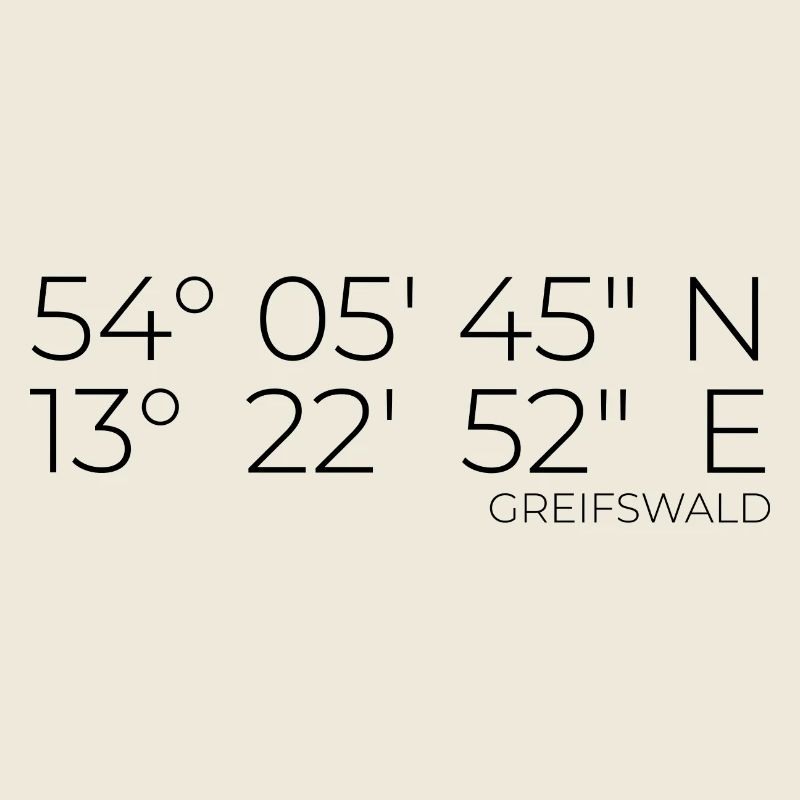 coordinates Greifswald