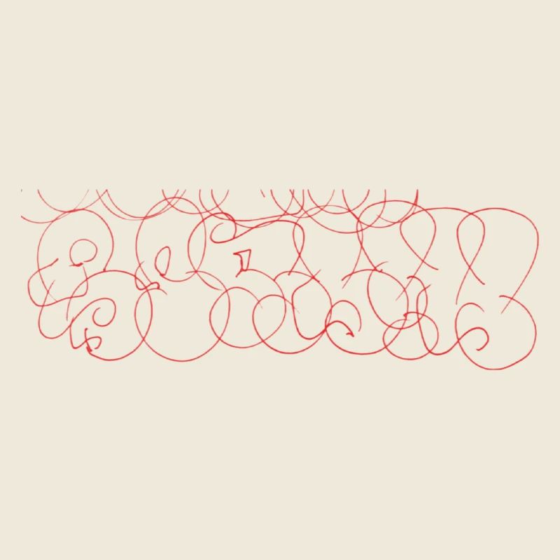 Abstrakte Scribble-Art Berlin Souvenir