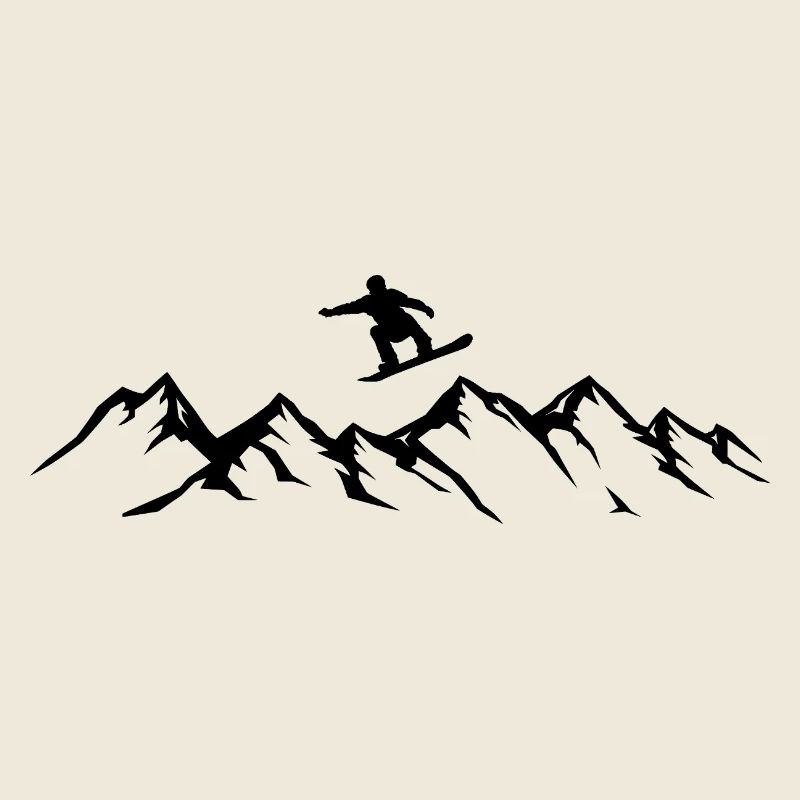 Snowboarder Berge Snowboard