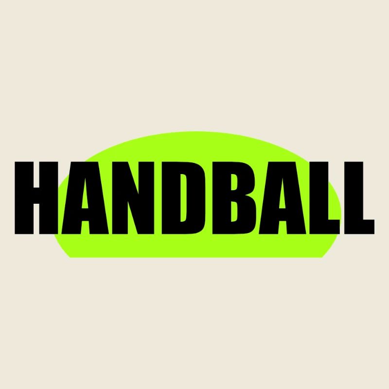 Impression néon vert néon de handball
