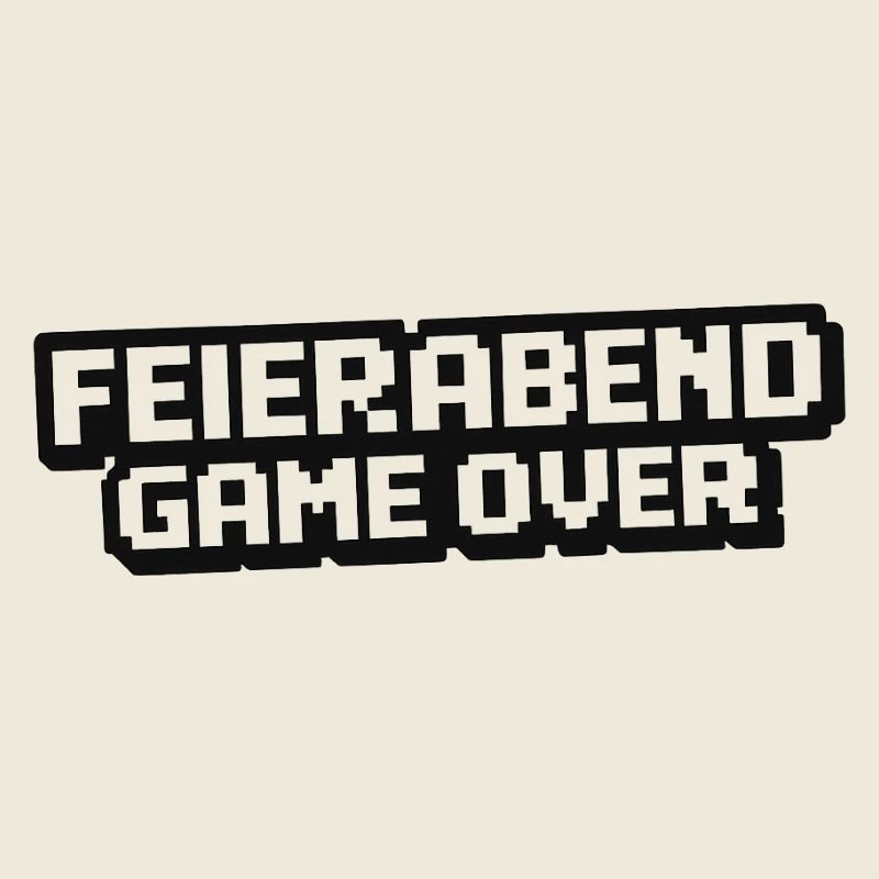 Feierabend Gameover Pixelstil