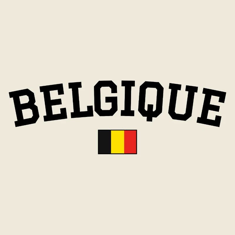 Belgien Flagge Design Schwarz