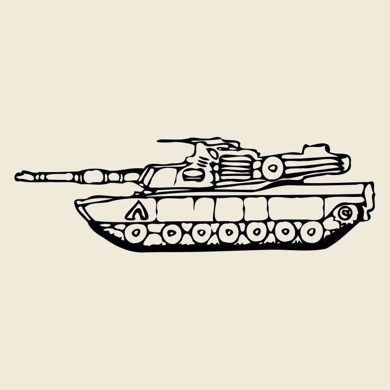 gezeichneter M1 Abrams Panzer