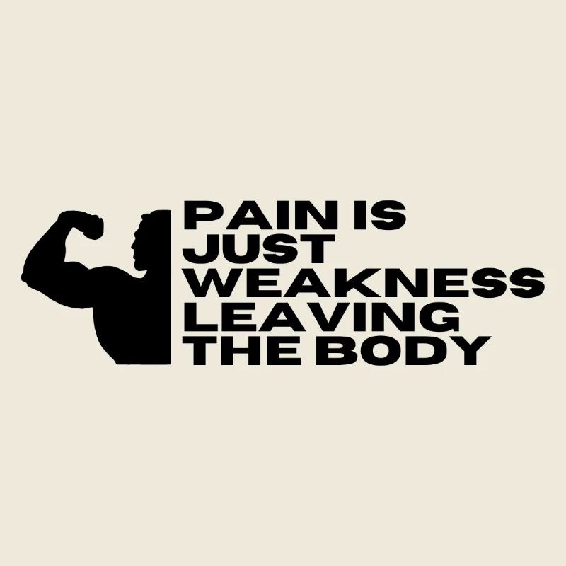 La douleur n’est qu’une faiblesse qui quitte le corps