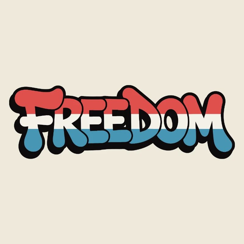Freedom Typography Statement Design